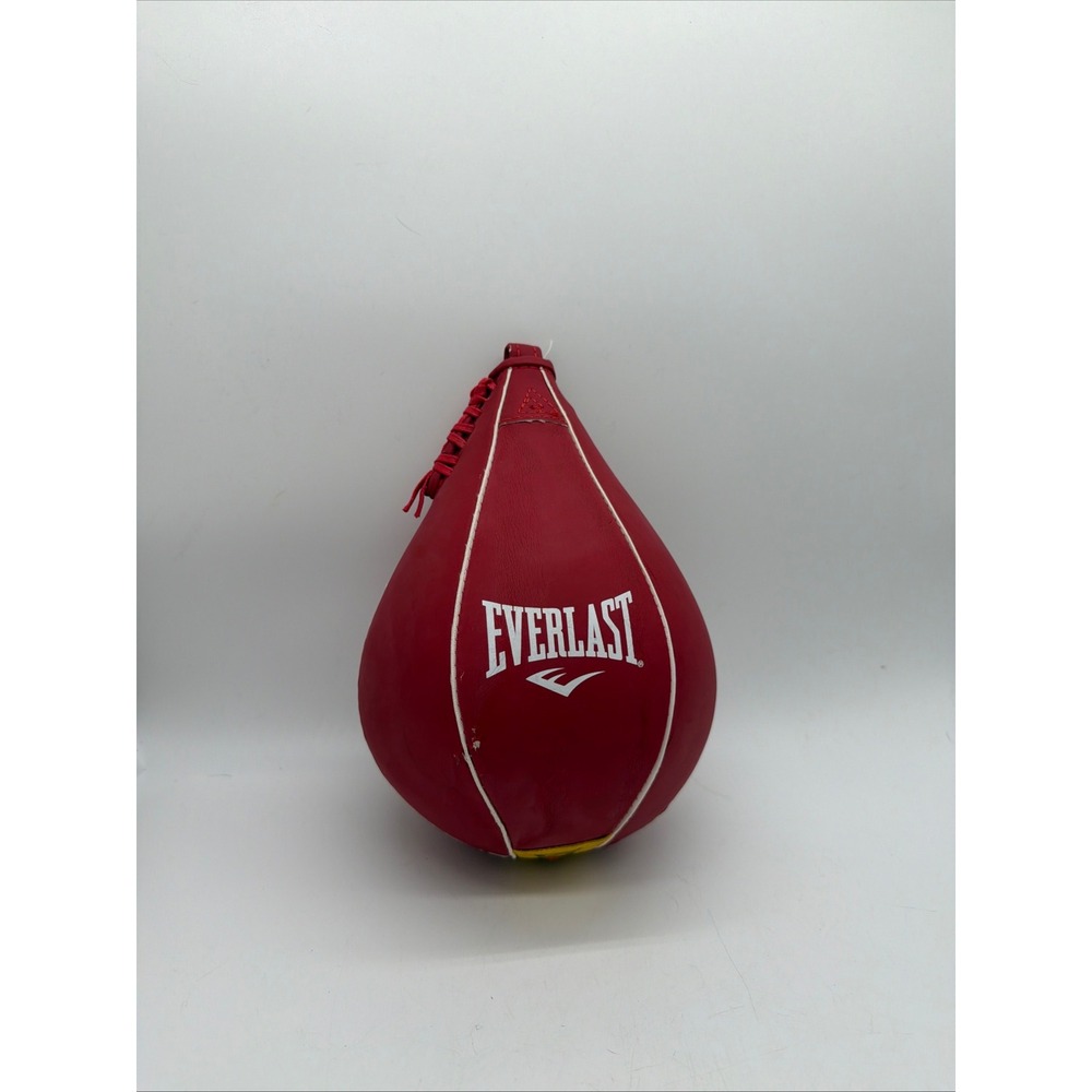 Everlast Red Leather Speed Bag Boxing Training Punching Bag